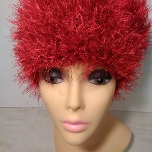 Red Furry Hat